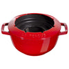 Staub Fondueset Kersenrood - ø 20 cm / 2.36 liter