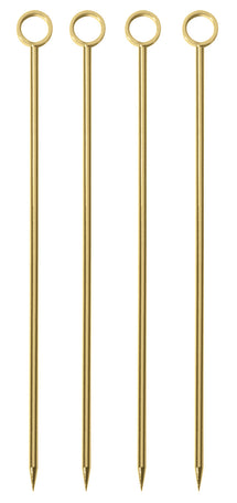 Paderno Cocktailprikkers BAR - Goud - 10 cm - 4 stuks