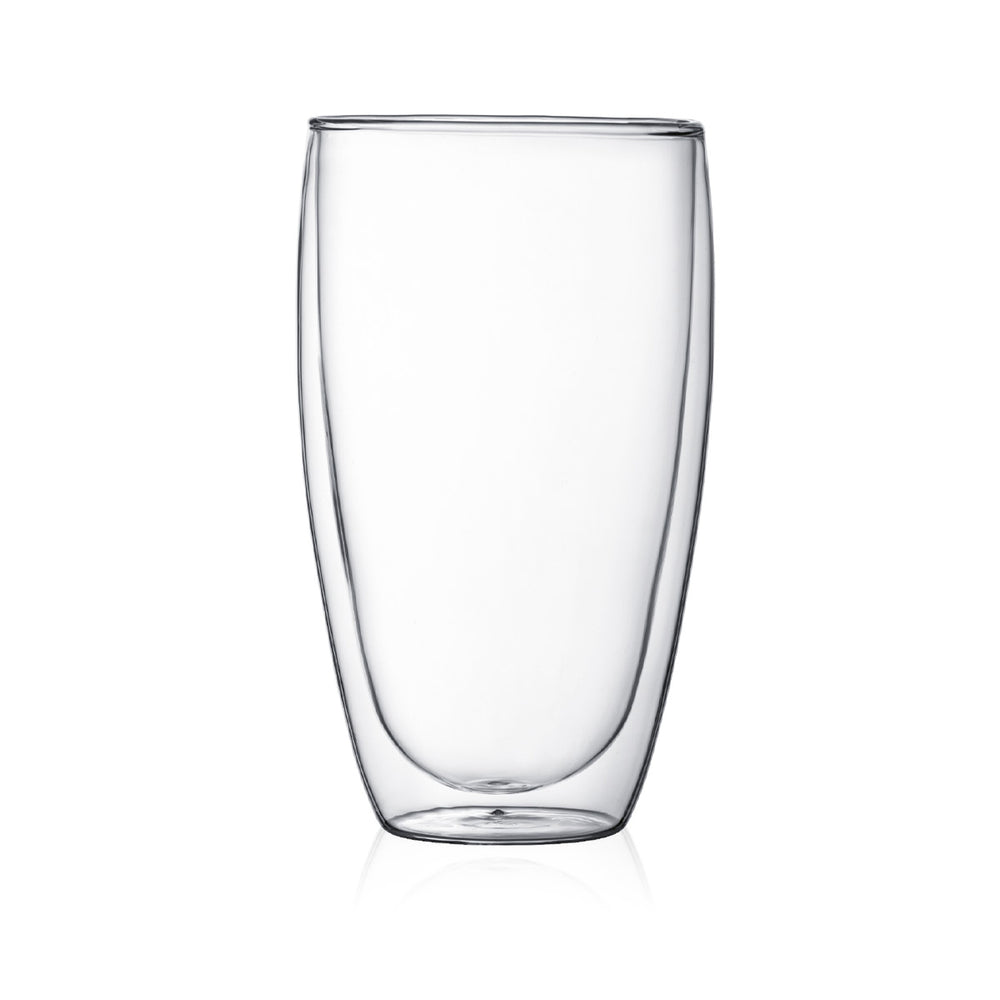 Bodum Dubbelwandige latte macchiato glazen Pavina - gepatenteerd ventiel - 450 ml - 6 stuks