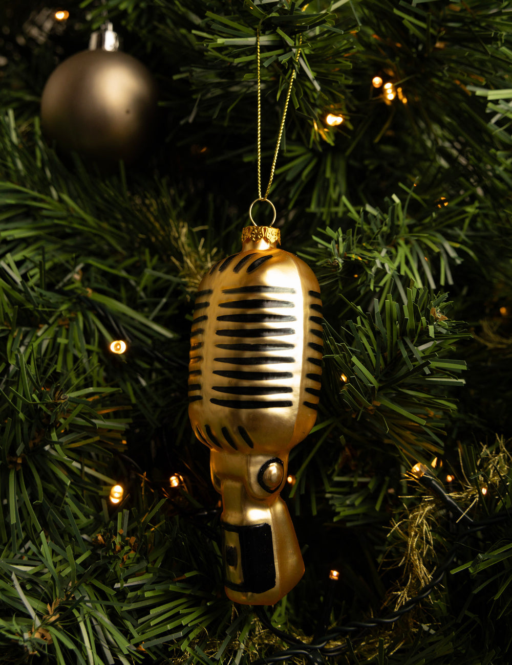 Microphone boule de Noël Nordic Light 14 cm