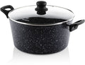 Westinghouse Kookpan Black Marble - ø 28 cm / 8.5 liter - standaard anti-aanbaklaag