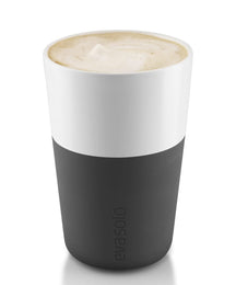 Eva Solo Latte Macchiato Beker Zwart 360 ml - 2 Stuks