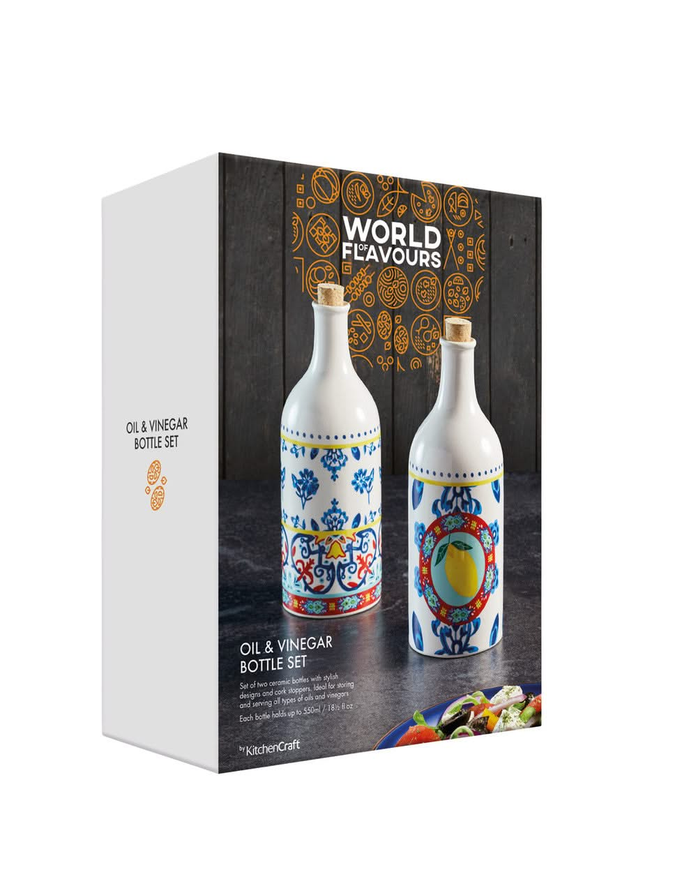 KitchenCraft Olie & Azijn Set World of Flavours - 500 ml