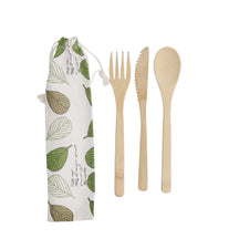 KitchenCraft Bestekset Natural Elements Bamboe 3-Delig