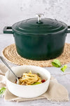 MasterClass Braadpan - Hunter Green - ø 20 cm / 2.5 liter - standaard anti-aanbaklaag