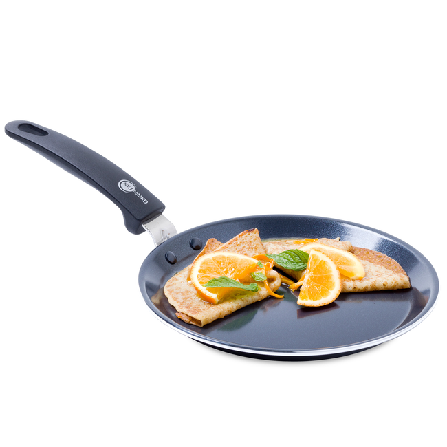 GreenPan Pannenkoekenpan / Crepepan Essentials - Zwart - ø 28 cm - keramische anti-aanbaklaag