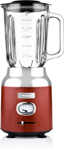 Westinghouse Retro Waterkoker + Broodrooster 2 Sleuven + Blender - Rood