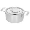 Casserole Demeyere avec couvercle Industry 5 - ø 24 cm / 5.2 Litres