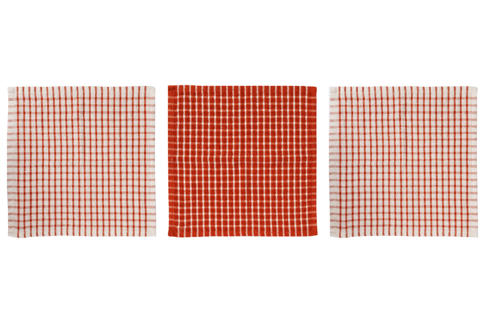 Cosy & Trendy Vaatdoekjes Stoff Roest 30 x 30 cm - 3 Stuks