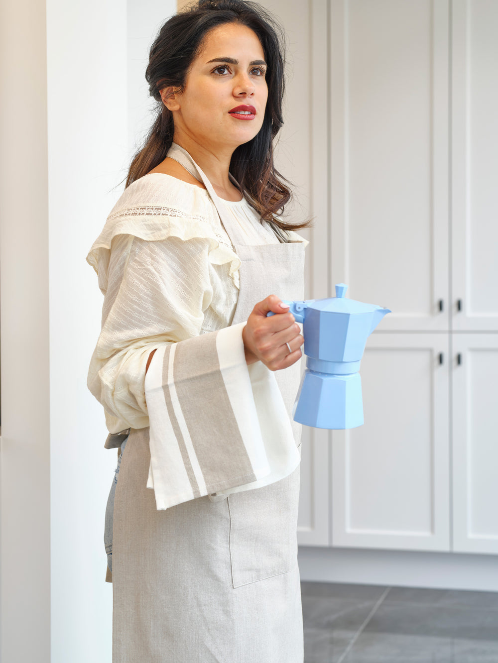 Cosy & Trendy Keukenschort Stoff Sand