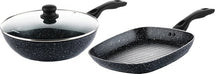 Westinghouse Pan Set Black Marble (Poêle à grill 28 cm + Poêle Wok ø 30 cm) - Induction et tous autres feux