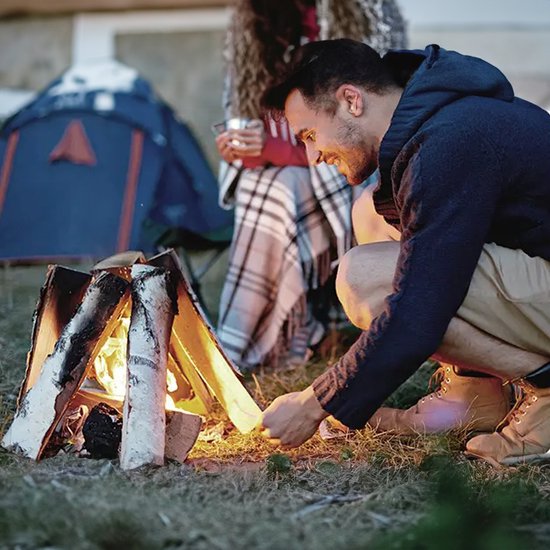 GrillX BBQ Aanmaakkrullen - Aanmaakhout - Aanmaakwokkels - 5 KG