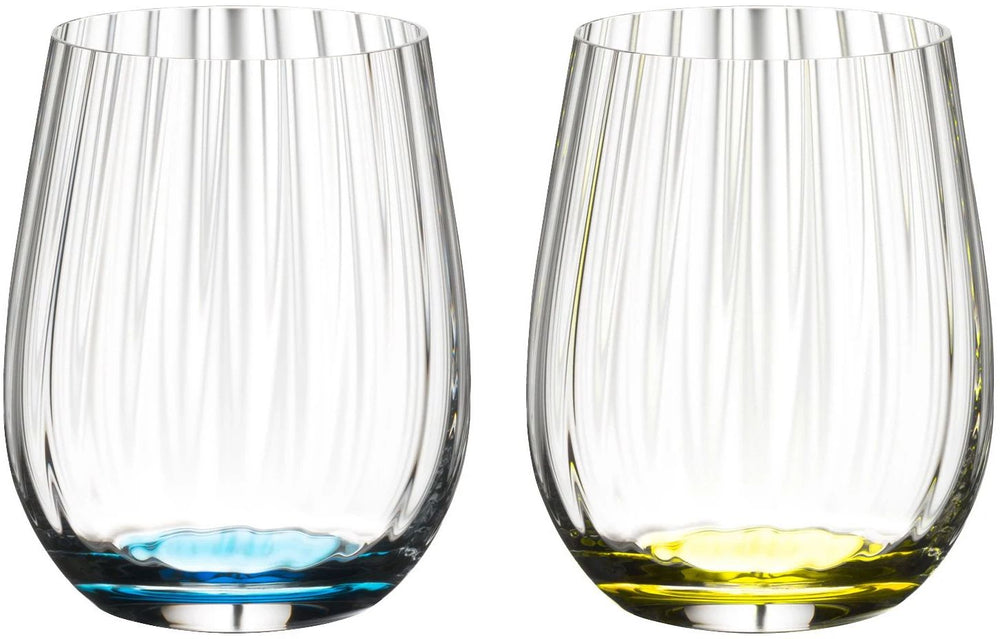 Riedel Tumbler Glas optical Happy O - 4 stuks - Ribbel