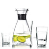 Carafe Eva Solo sans gouttes 1 litre + 4 verres 250 ml