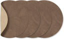 LIND DNA Onderzetters Nupo - Leer - Brown / Sand - dubbelzijdig - 13 x 11 cm - 4 Stuks