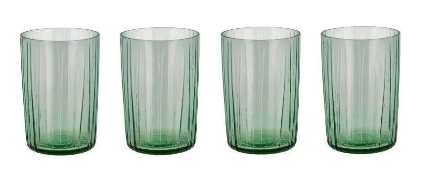 Verre à eau Bitz Kusintha - Vert - 280 ml - 4 pièces