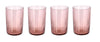 Bitz Waterglas Kusintha - Roze - 280 ml - 4 stuks