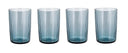 Bitz Waterglas Kusintha - Blauw - 280 ml - 4 stuks