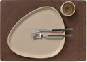 LIND DNA Placemats Nupo - Leer - Dark Brown - 45 x 35 cm - 2 Stuks