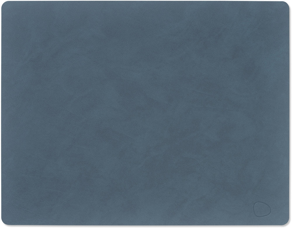 LIND DNA Placemats Nupo - Leer - Dark Blue - 45 x 35 cm - 2 Stuks