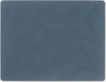 LIND DNA Placemats Nupo - Leer - Dark Blue - 45 x 35 cm - 2 Stuks