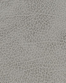 LIND DNA Placemats Hippo - Leer - Anthracite Grey - 45 x 35 cm - 2 Stuks