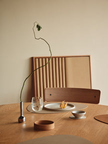 LIND DNA Onderzetters Nupo - Leer - Khaki - 13 x 11 cm - 4 Stuks