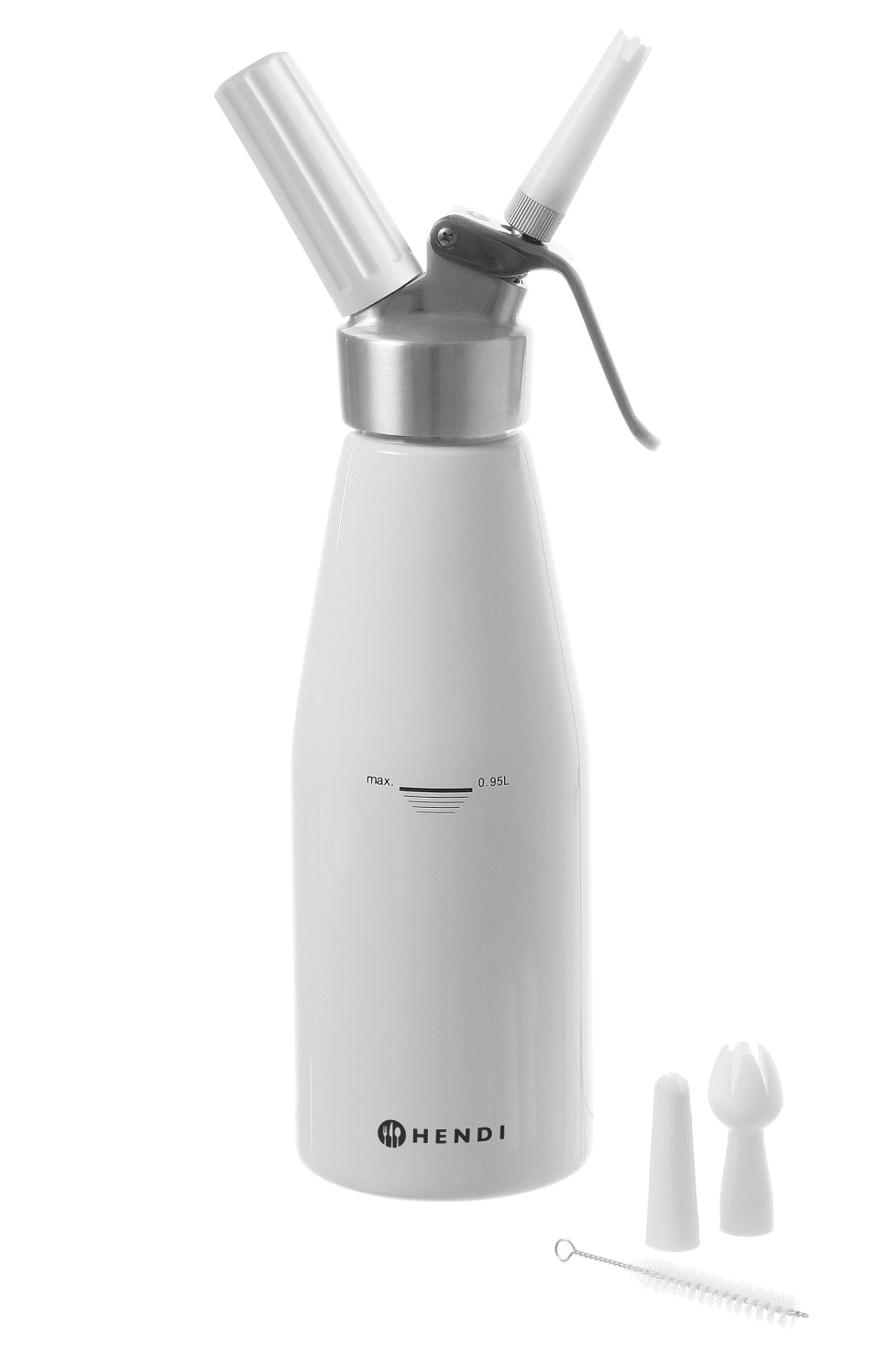 Seringue à crème fouettée Hendi Blanc 500 ml