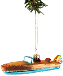 Boule de Noël Nordic Light Riva Boat 13 cm