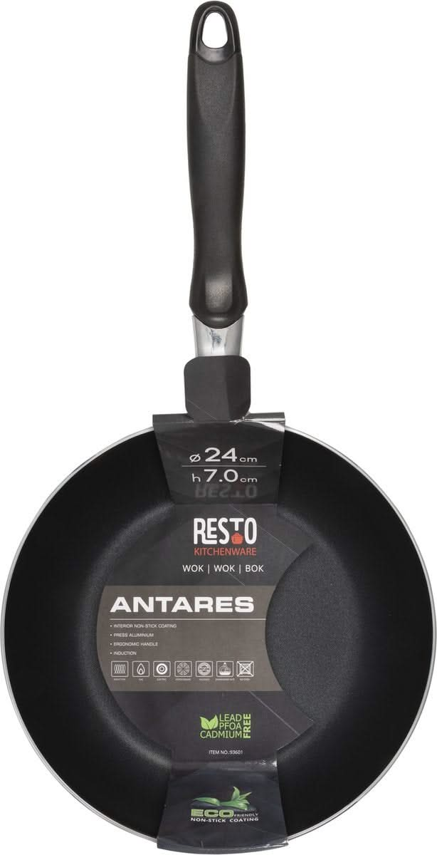 Resto Kitchenware Wokpannenset Antares ø 24 + 26 + 28 cm - Inductie en alle andere warmtebronnen