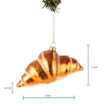 Nordic Light Kerstbal Croissant 14 cm