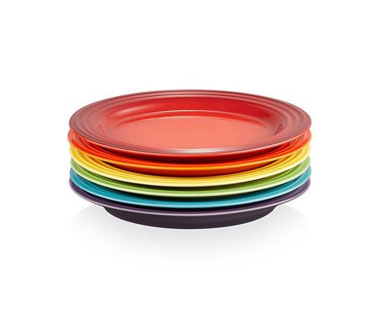 Assiette petit-déjeuner Le Creuset - Arc-en-ciel - ø 22 cm - 6 pièces