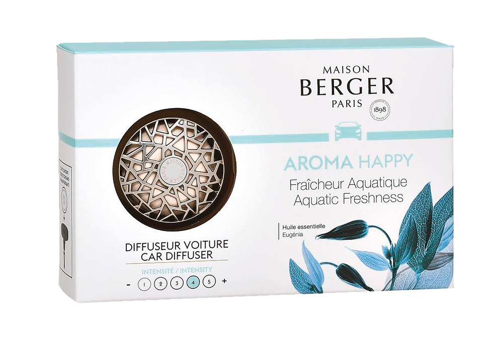 Maison Berger Coffret Parfum Voiture Aroma Happy