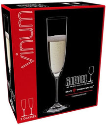 Riedel Champagne Glazen / Flutes Vinum - 2 stuks