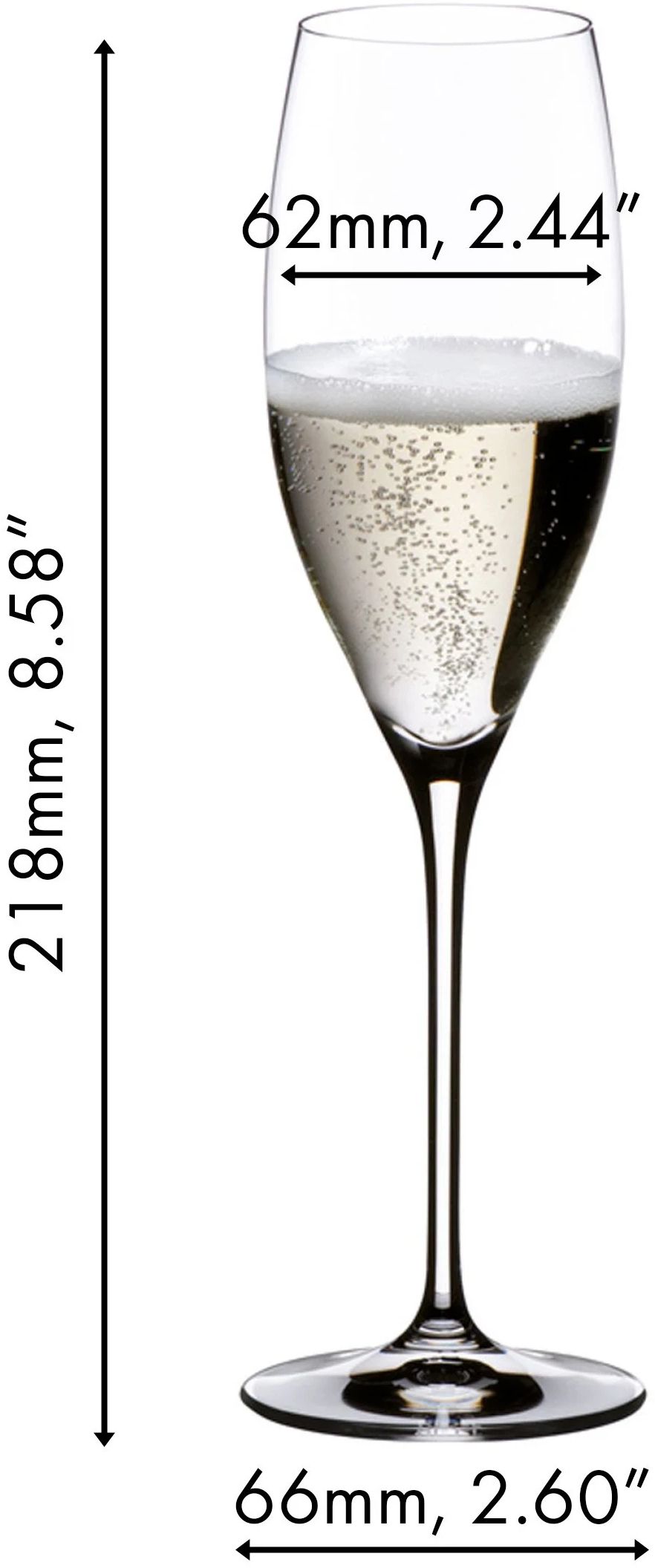 Riedel Champagne Glazen Vinum - Cuvee Prestige - 2 stuks