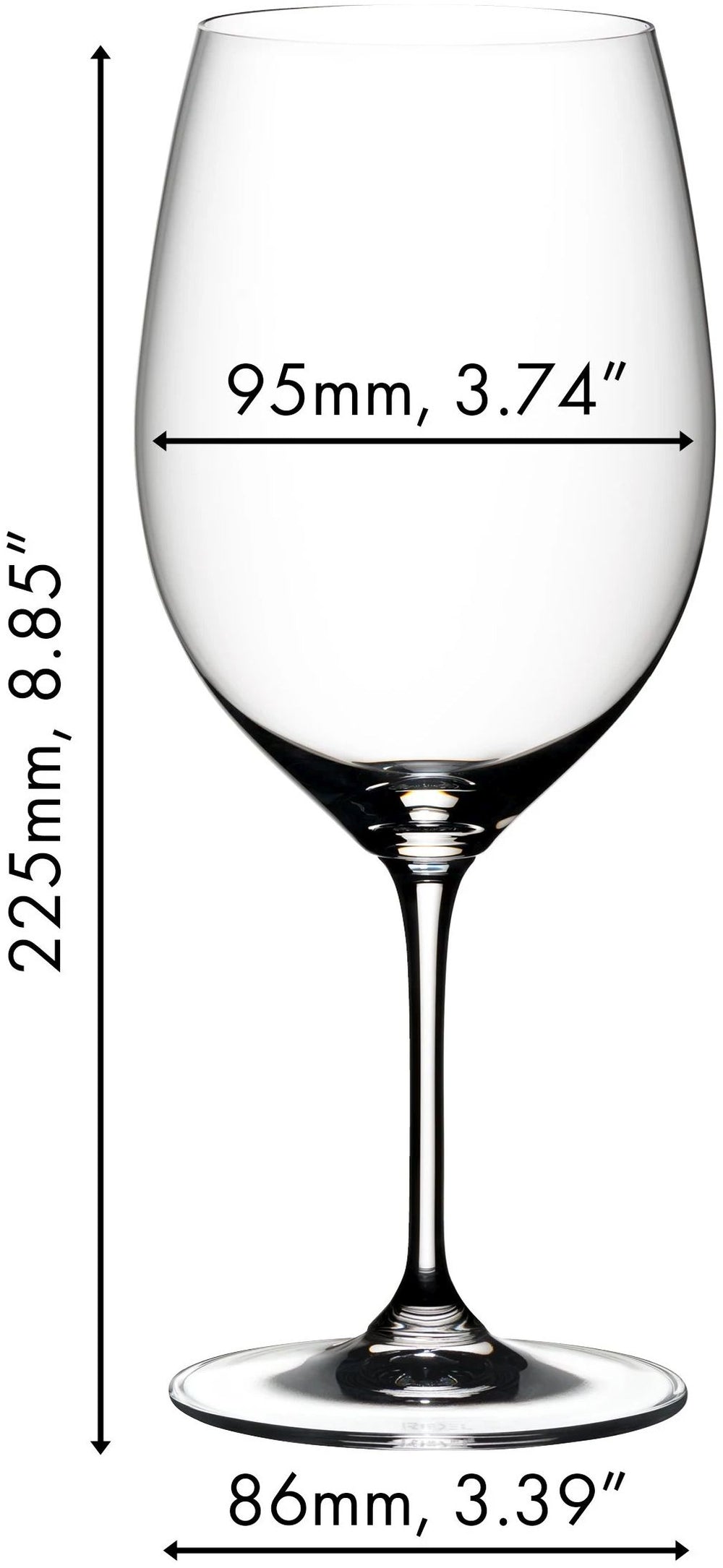 Riedel Verres à Vin Rouge Vinum - Cabernet / Merlot - 2 pièces