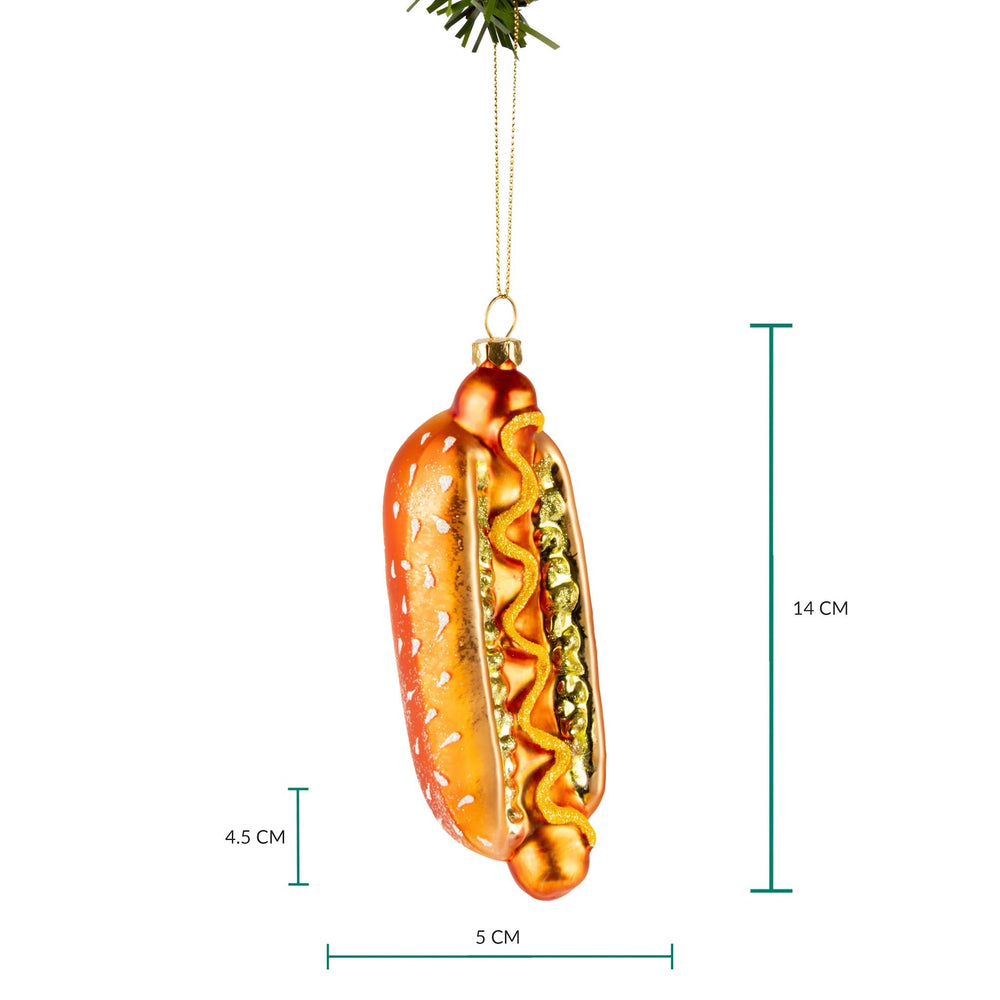 Nordic Light Kerstbal Hot Dog 14 cm