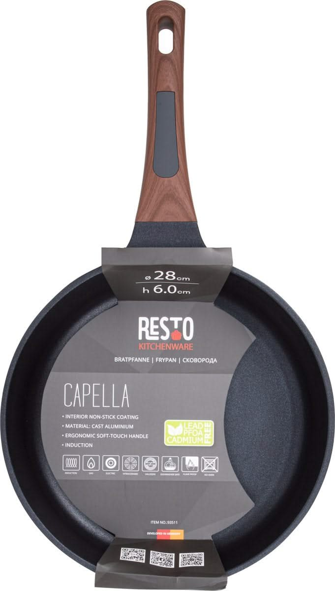 Resto Kitchenware Set de poêles Capella ø 24 + 26 + 28 cm - Induction et tous autres feux