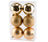 Cosy @Home Kerstballen Goud ø 8 cm - 6 Stuks