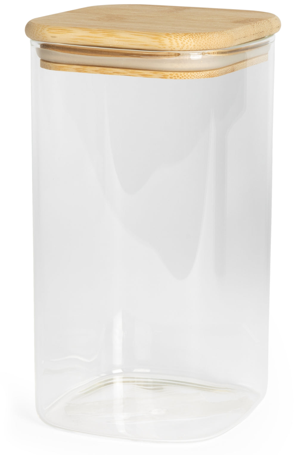 Sareva Voorraadpot - Glas / Bamboe - 1.35 liter