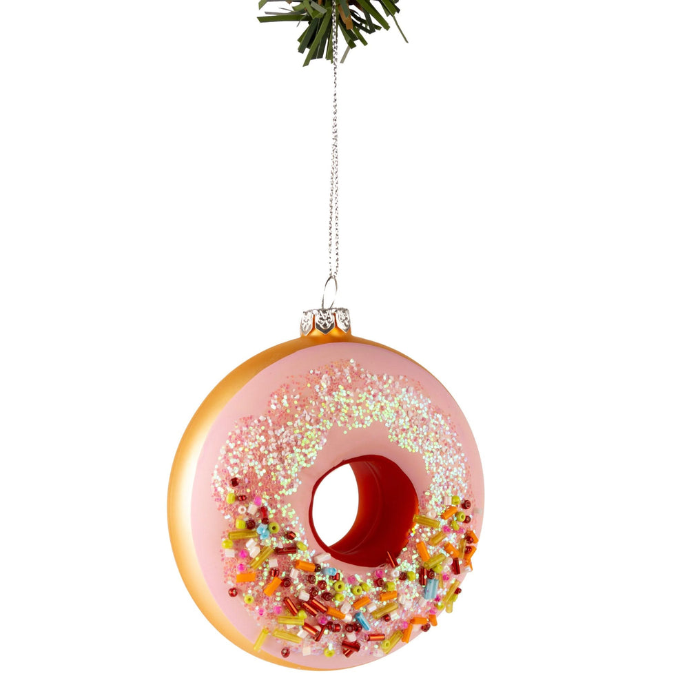 Nordic Light Kerstbal Donut Roze 10 cm