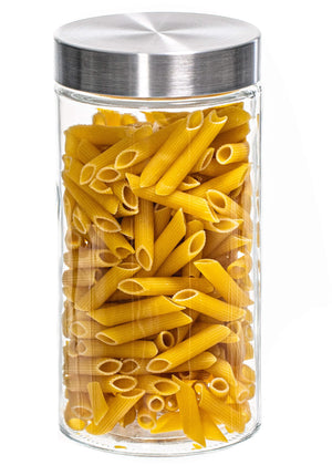 Sareva Voorraadpot - Glas / Kunststof deksel - ø 11.5 cm / 1.7 liter