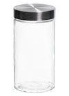 Pot de conservation Sareva - Couvercle verre/inox - ø 11,5 cm / 1,7 litre