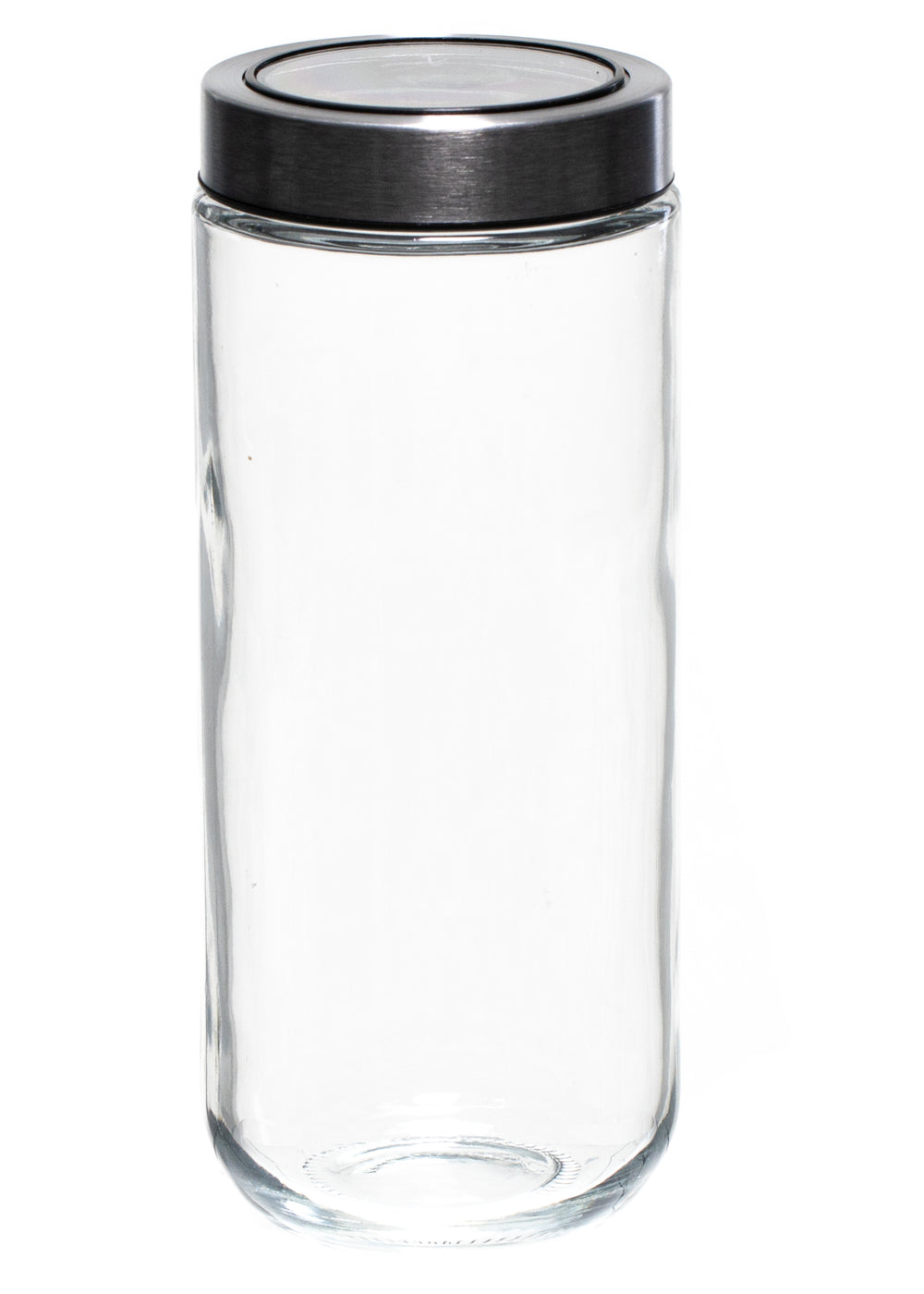 Pot de conservation Sareva - Couvercle verre/inox - ø 8 cm / 1 litre