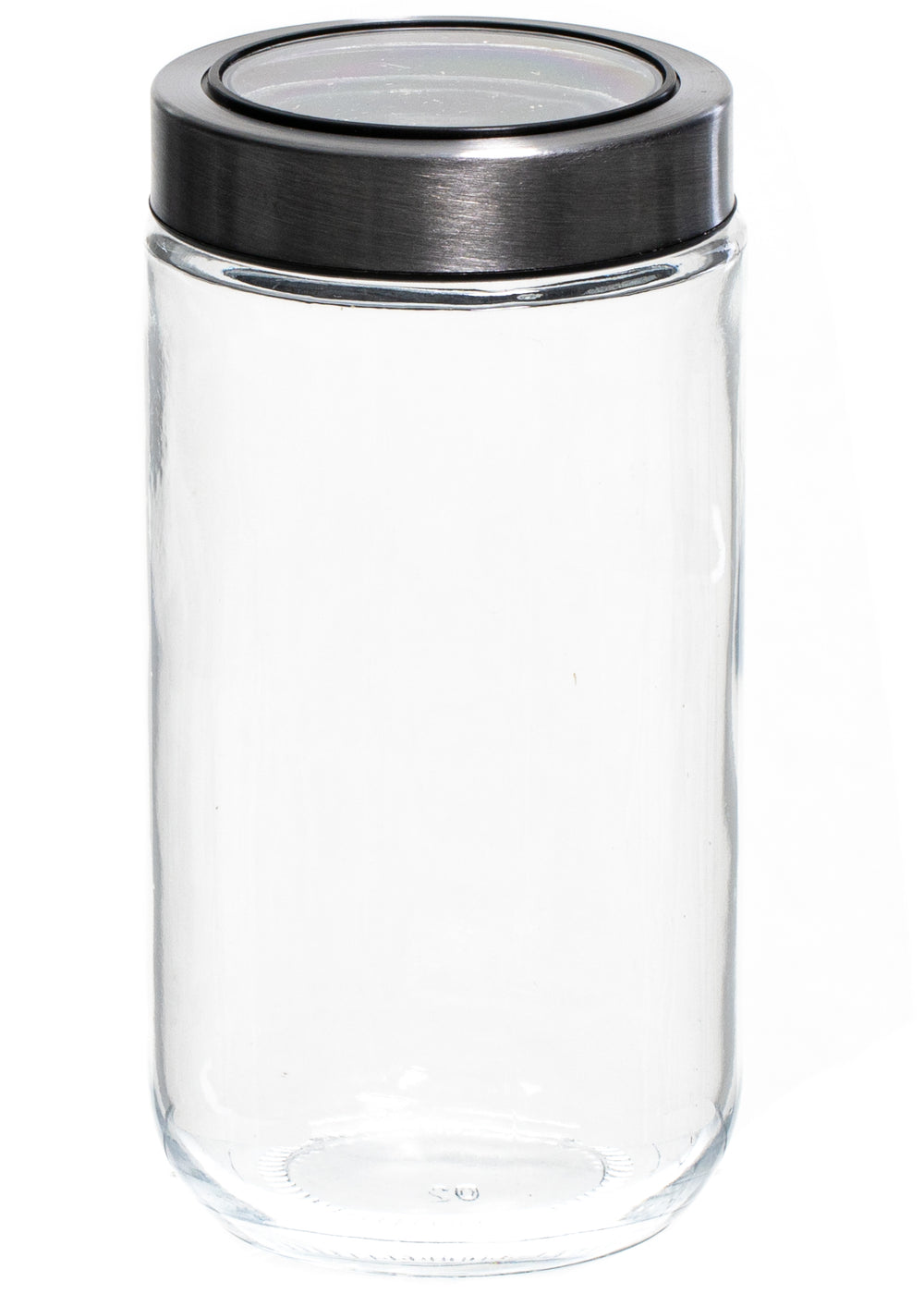 Pot de conservation Sareva - Couvercle verre/inox - ø 8 cm / 800 ml