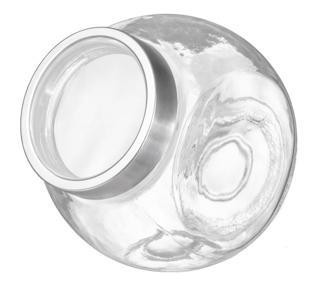 Sareva Voorraadpot / Snoeppot - Glas / RVS deksel - 2.2 liter