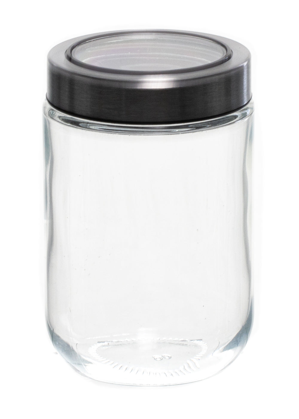 Pot de conservation Sareva - Couvercle verre/inox - ø 9 cm / 600 ml