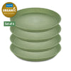 Assiettes à petit-déjeuner Koziol Connect Vert ø 21 cm - 4 pièces