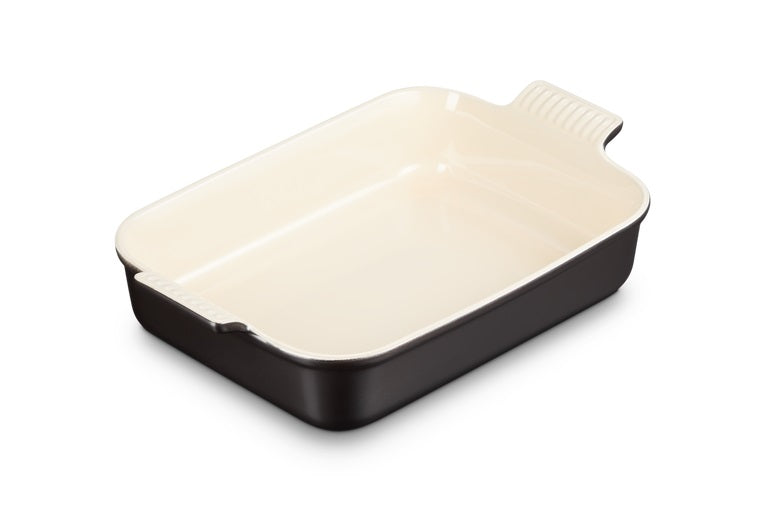 Le Creuset Ovenschaal Heritage - Ebbenzwart - 32 x 24 cm / 4 liter