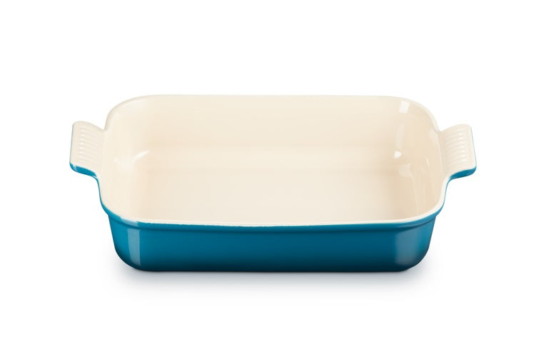 Le Creuset Plat à four Heritage - Deap Teal - 32 x 24 cm / 4 litres